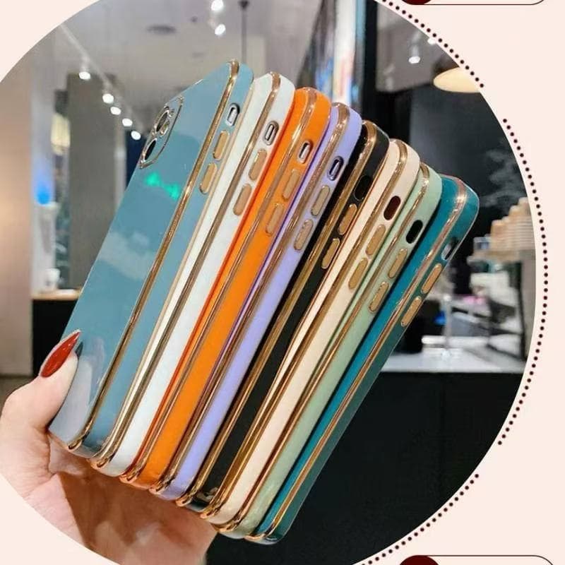 เคสสีพื้น สำหรับ Vivo Y21 Y21T T1X Y33 Y33S Y20 Y20S Y20I Y12A Y12S Y3S Y11 Y12 Y15 Y17 Y15S Y01 Y01A V60 V50ขอบเงา รูปที่ 3