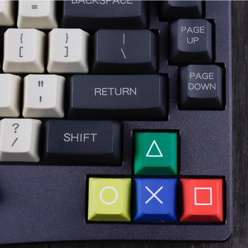 PBT PSP Keycap สไตค์ PSP △O แต่งคีบอร์ด ปุ่มคีย์บอร์ด For Mechanical Keyboard Keycap รูปที่ 9