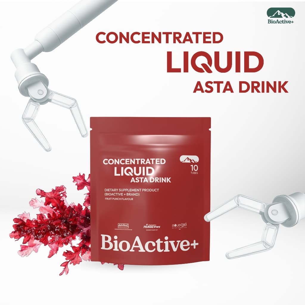ไบโอแอคทีฟพลัส BioActive+ Concentrated Liquid Asta Drink แอสต้า 6 mg ผิวเด็ก ทนแดด 10 หลอด รูปที่ 2