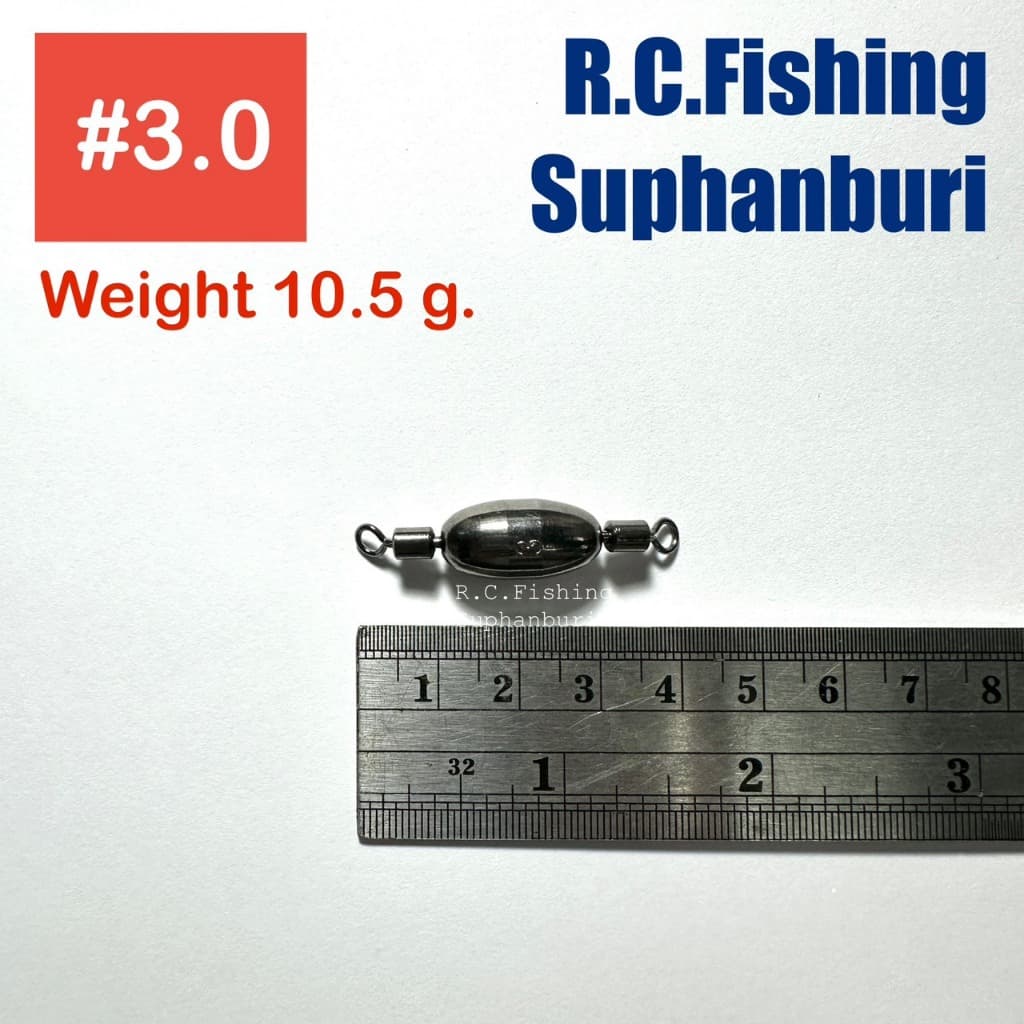 ทองเหลือง แคโลไรน่า Carolina rig Brass Egg Swivel Sinker รูปที่ 6