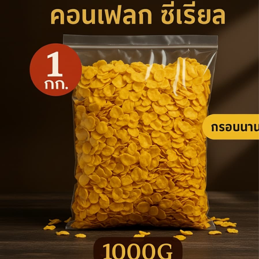 คอนเฟลก 1kg และ 500g ซีเรียล cornflake