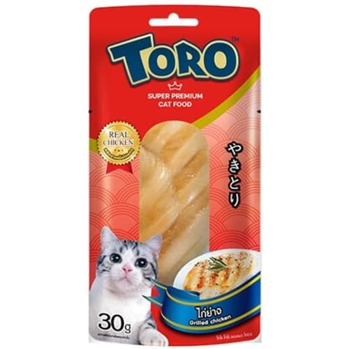 โหล12ซองToro toro โทโร โทโร่ ขนมแมว ปลาชิ้น ไก่ชิ้น ขนาด 30 กรัม รูปที่ 8