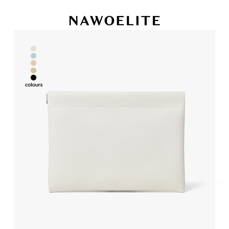 NAWOELITE ช่องเก็บของปิดอัตโนมัติ กระเป๋าเงินเ กระเป๋าลิปสติกสําหรับสตรี กระเป๋าใส่เครื่องสำอาง สําหรับใส่เหรียญ ลิปสติก รูปที่ 7
