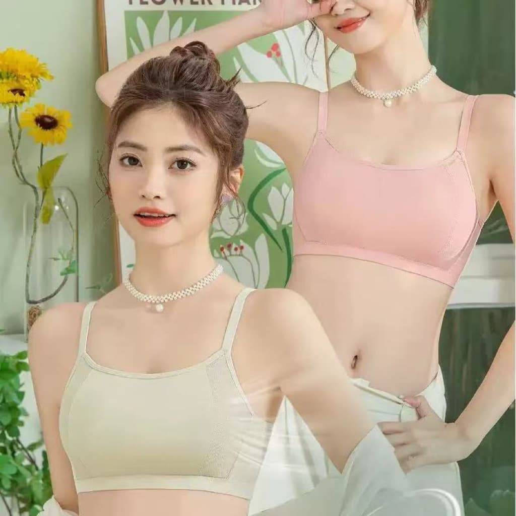 635 บราไร้โครง กระชับเก็บด้านข้างได้ดี ฟองน้ำระบายอากาศ ใส่สบาย ไม่ร้อน รูปที่ 1