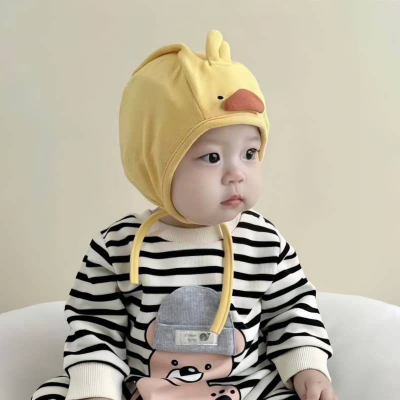 หมวกเด็กอ่อน หมวกป้องกันหูเด็ก รูปร่างสัตว์น่ารัก ศรีษะประมาณ 40-60CM นุ่มสบาย กันลม และอบอุ่น รูปที่ 4