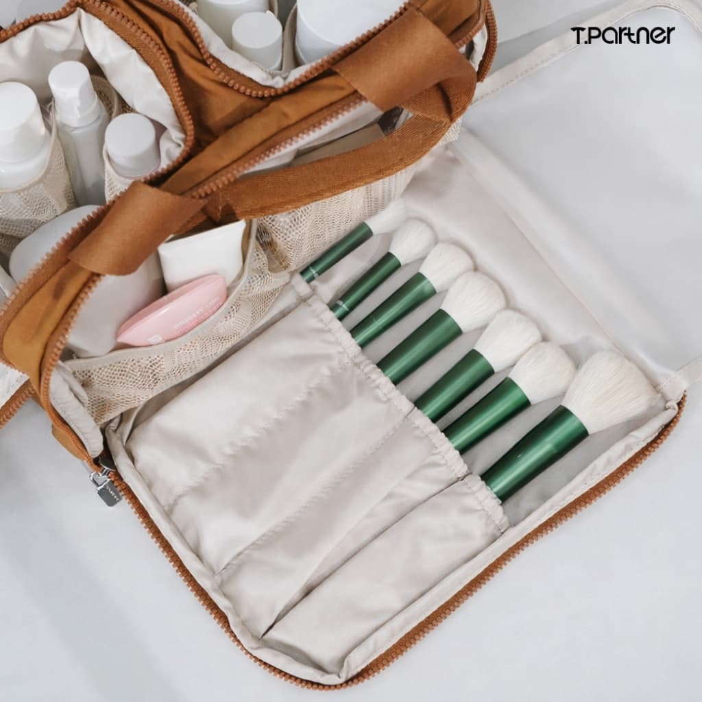 Tpartner Makeup Bag — กระเป๋าจัดระเบียบเครื่องสำอางใช้งานได้สะดวก จุเยอะ ใส่ได้ครบทั้งเมคอัพ สกินแคร์ โฟมล้างหน้า รูปที่ 9