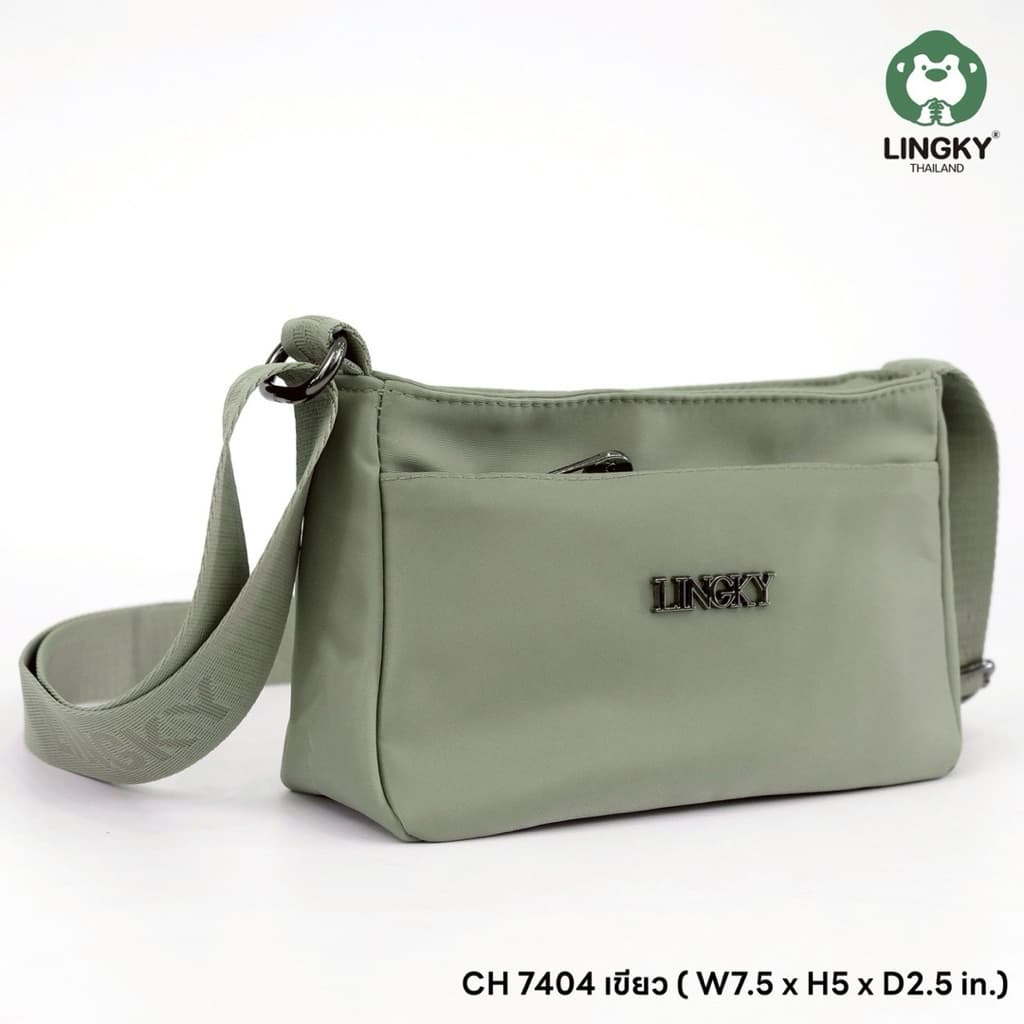 109-CH7404 กระเป๋าสะพาย ผ้าไนล่อน อย่างดี รุ่น CH 7404 ไซส์ 7.5“ มีทั้งหมด 3 ซิป มีให้เลือกด้วยกัน 6 สีค่ะ รูปที่ 2