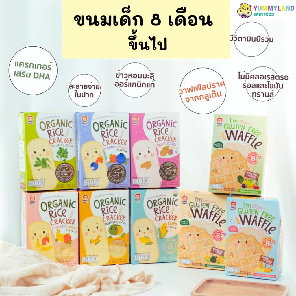 APPLE MONKEY แอปเปิ้ลมังกี้ ขนมเด็ก 8 เดือนขึ้นไป รูปที่ 1