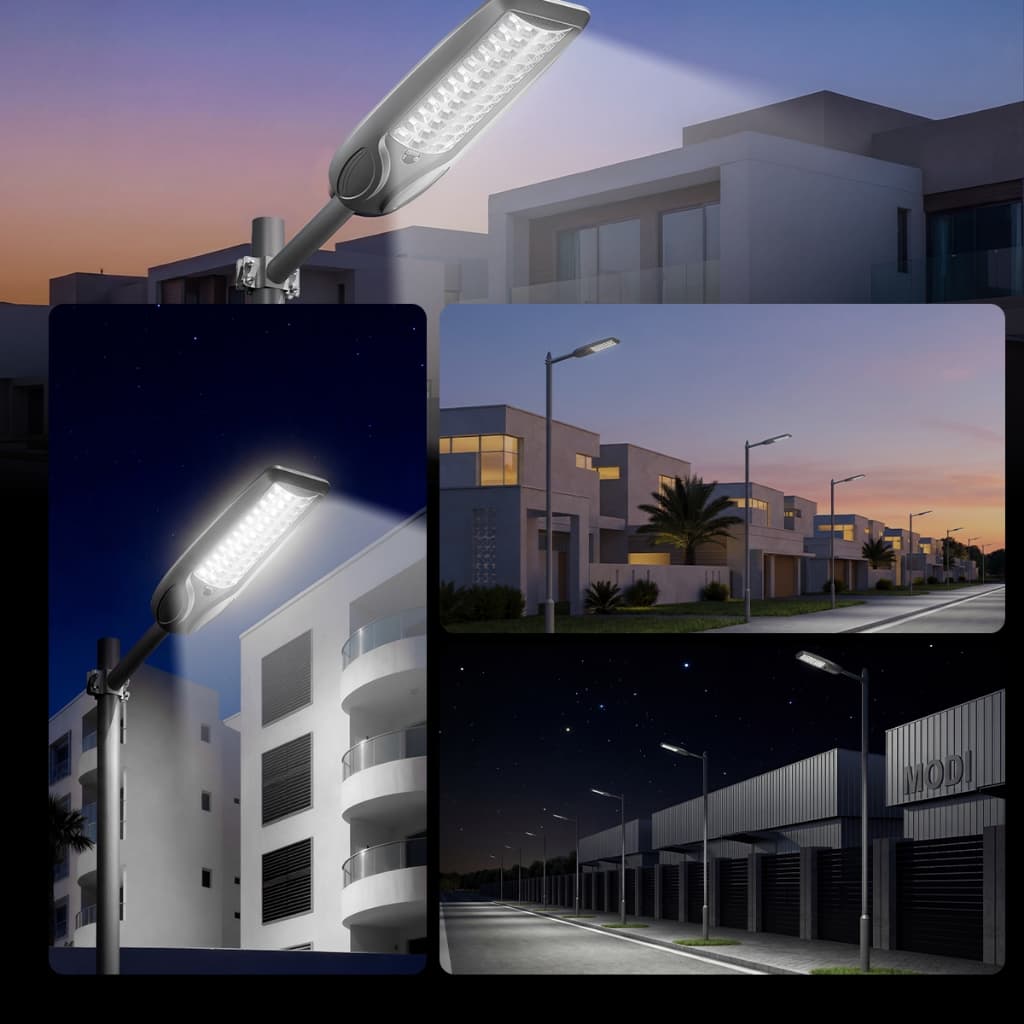MODI ไฟโซล่าเซลล์ 30W100W200W360W แสงขาว Solar street light กันน้ำIP65 solar light โซล่าเซลล์ รูปที่ 7