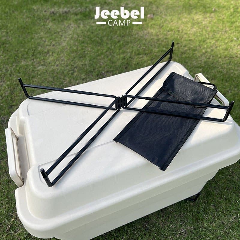 ขาตั้งพับได้สำหรับแคมป์ วางกล่องอลูมิเนียม คูลเลอร์ ถังน้ำ รับน้ำหนัก 100KG กันลื่น รูปที่ 1