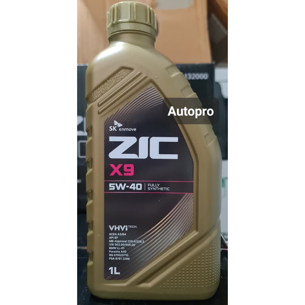 5W-40 ZIC X9 |4 ลิตร| สำหรับเรื่องยนต์เบนซิน/ดีเซล สังเคราะห์แท้ 100% ระยะ 15,000 KM. รูปที่ 5