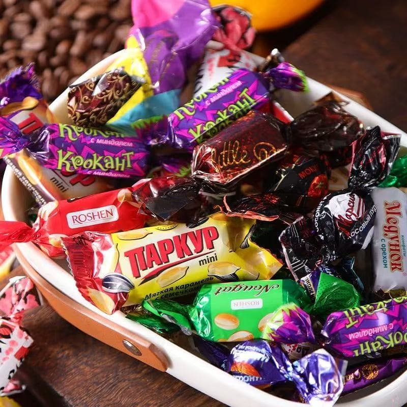ซื้อ 1 แถม 1 russian candy 1000g ช็อกโกแลตรัสเซีย เข้มข้น หอม หวานละมุน หลายรส อร่อย ของขวัญปีใหม่ รูปที่ 7
