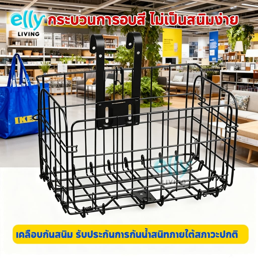 ตะกร้าแขวนขนาดใหญ่ พับได้ ตะกร้ารับพัสดุหน้าบ้าน มีความแข็งแรง ทนแดดทนฝน รับน้ำหนักได้ดี รูปที่ 3