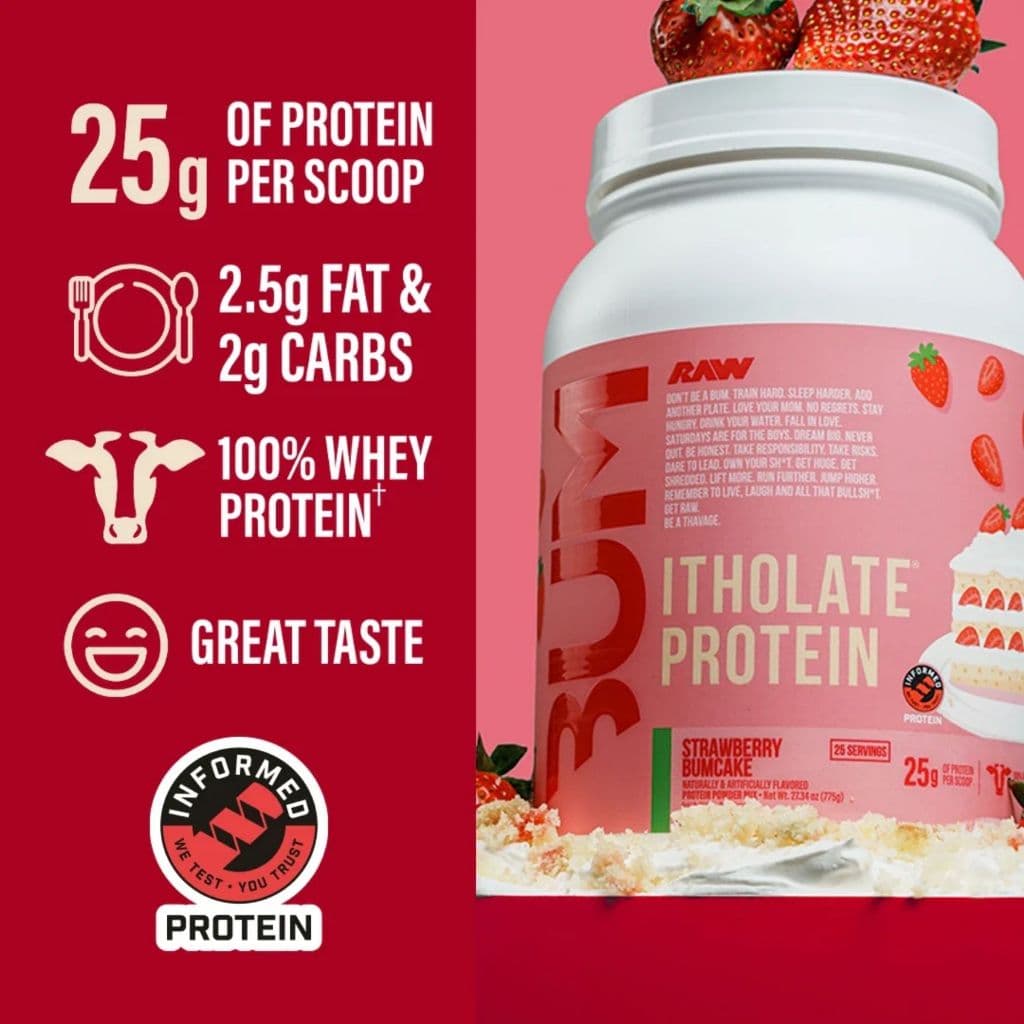 RAW Nutrition CBUM Itholate Protein 2 LBS, CBUM, Whey Protein, RAW เพิ่มพลังงาน รูปที่ 6