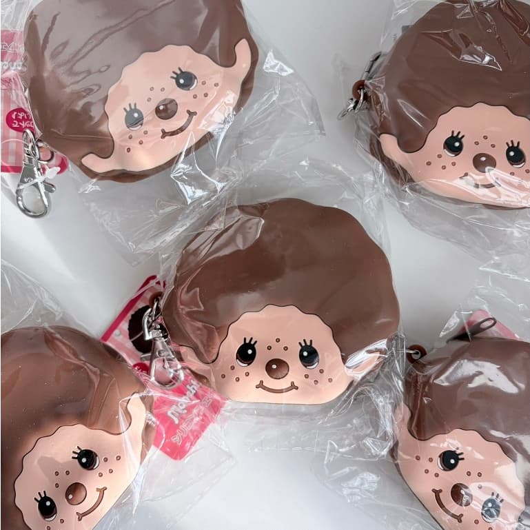 กระเป๋าหูรูด ถุงผ้าหูรูด กระเป๋าใส่เหรียญ Monchhichi มอนชิชิ แท้100% รูปที่ 2