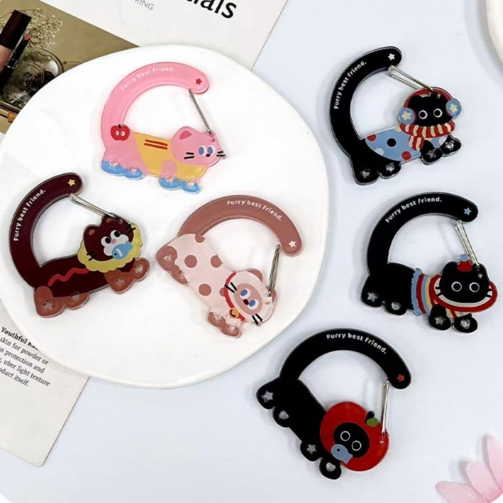 จากไทย! พวงกุญแจ Charm พวงกุญแจตะขอ พวงกุญแจห้อยตุ๊กตา พวงกุญแจห้อยCharm คอลสัตว์เลี้ยงเพื่อนรัก เป็นงานอะคริลิค รูปที่ 2