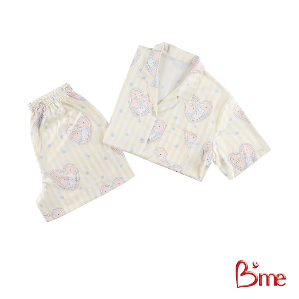 B'me ชุดนอนเสื้อแขนสั้นและกางเกงขาสั้น รุ่น ME8804 มี 4 สีโอลด์โรส สีเหลืองอ่อน สีฟ้า สีม่วงอ่อน รูปที่ 6