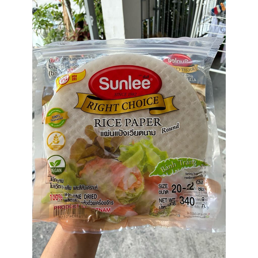 ส่งด่วน แผ่นแป้งเวียดนาม ตราซันลี ขนาด 20-22ซม. 340กรัม รูปที่ 2