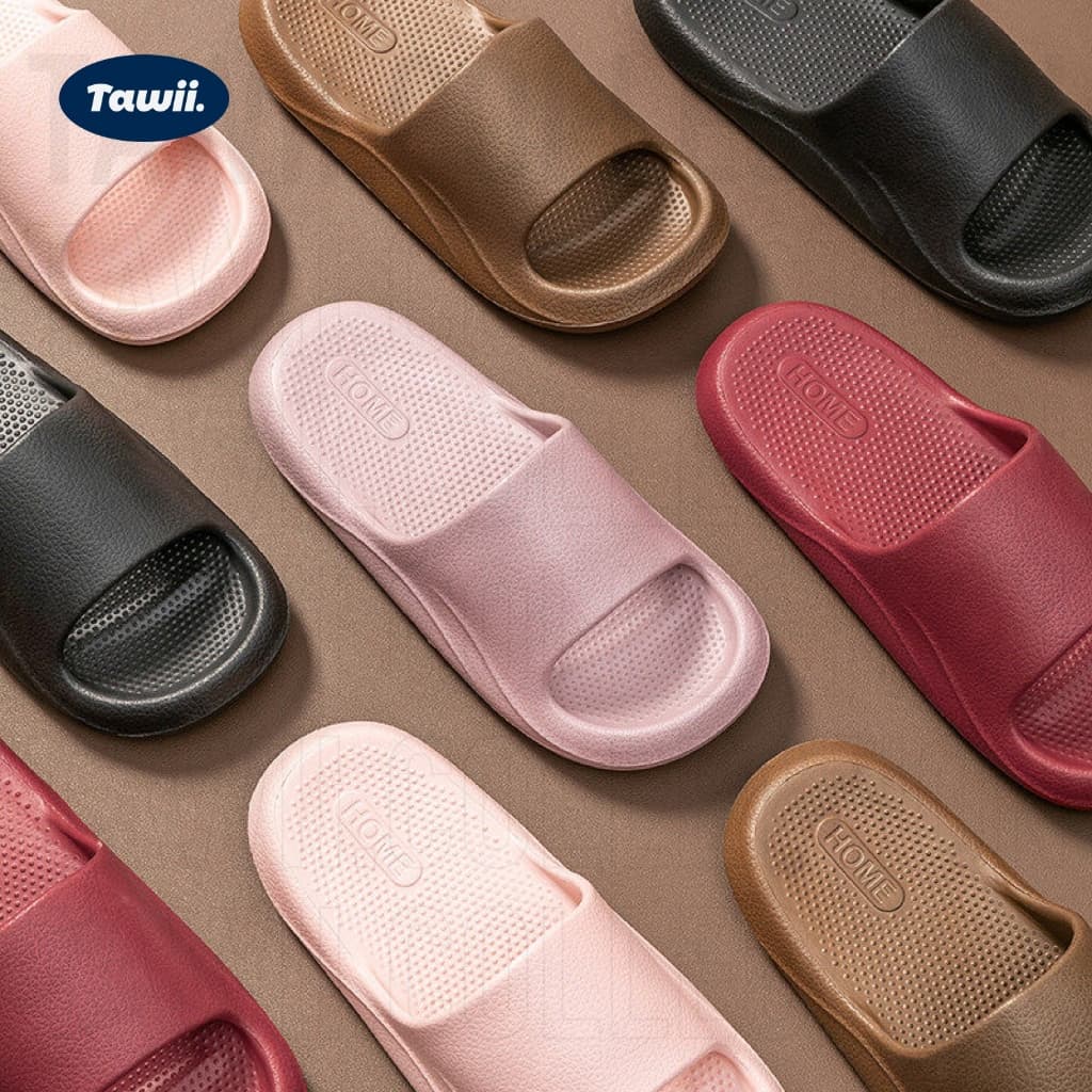 Tawii. รองเท้าแตะใส่ในบ้าน EVA รองเท้าแตะอาบน้ำนุ่มลื่นป้องกันการลื่น สไตล์ญี่ปุ่น หลายสี Unisex รูปที่ 6