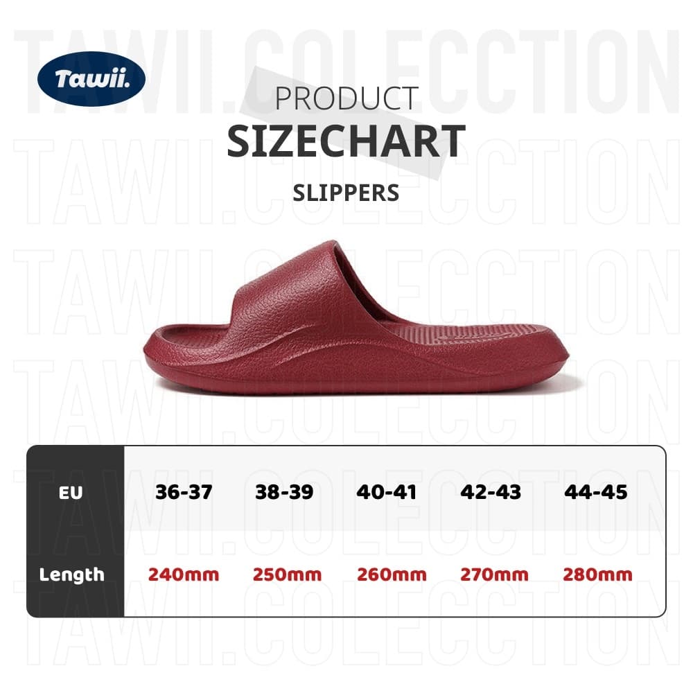 Tawii. รองเท้าแตะใส่ในบ้าน EVA รองเท้าแตะอาบน้ำนุ่มลื่นป้องกันการลื่น สไตล์ญี่ปุ่น หลายสี Unisex รูปที่ 9