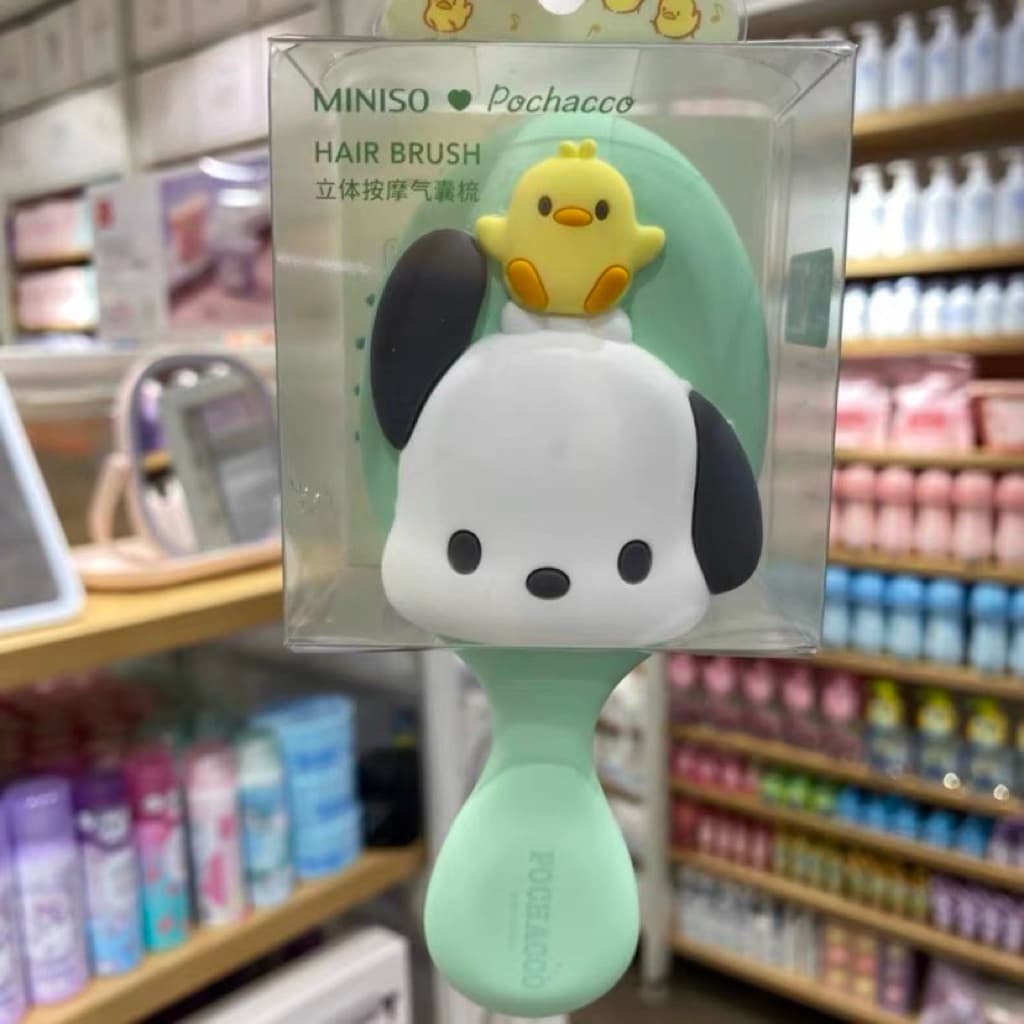 / แปรงผม หวีผม Sanrio x Miniso ลิขสิทธิ์แท้ My Melody Kuromi Cinnamon Roll รูปที่ 7