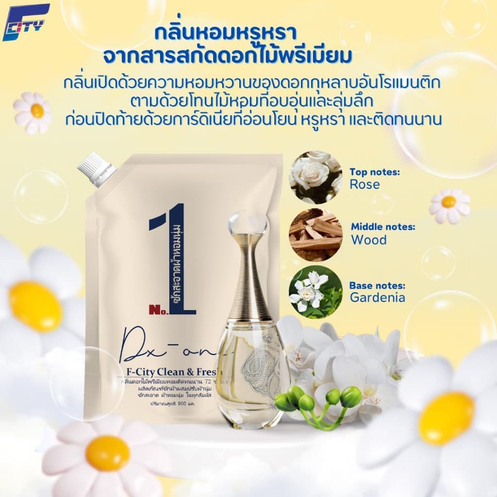 โปรยกลัง!! ซื้อ 5 แถม 5 น้ำยาซักผ้า+ปรับผ้านุ่ม หอมระดับพรีเมียมครบจบในโปรเดียว รูปที่ 2