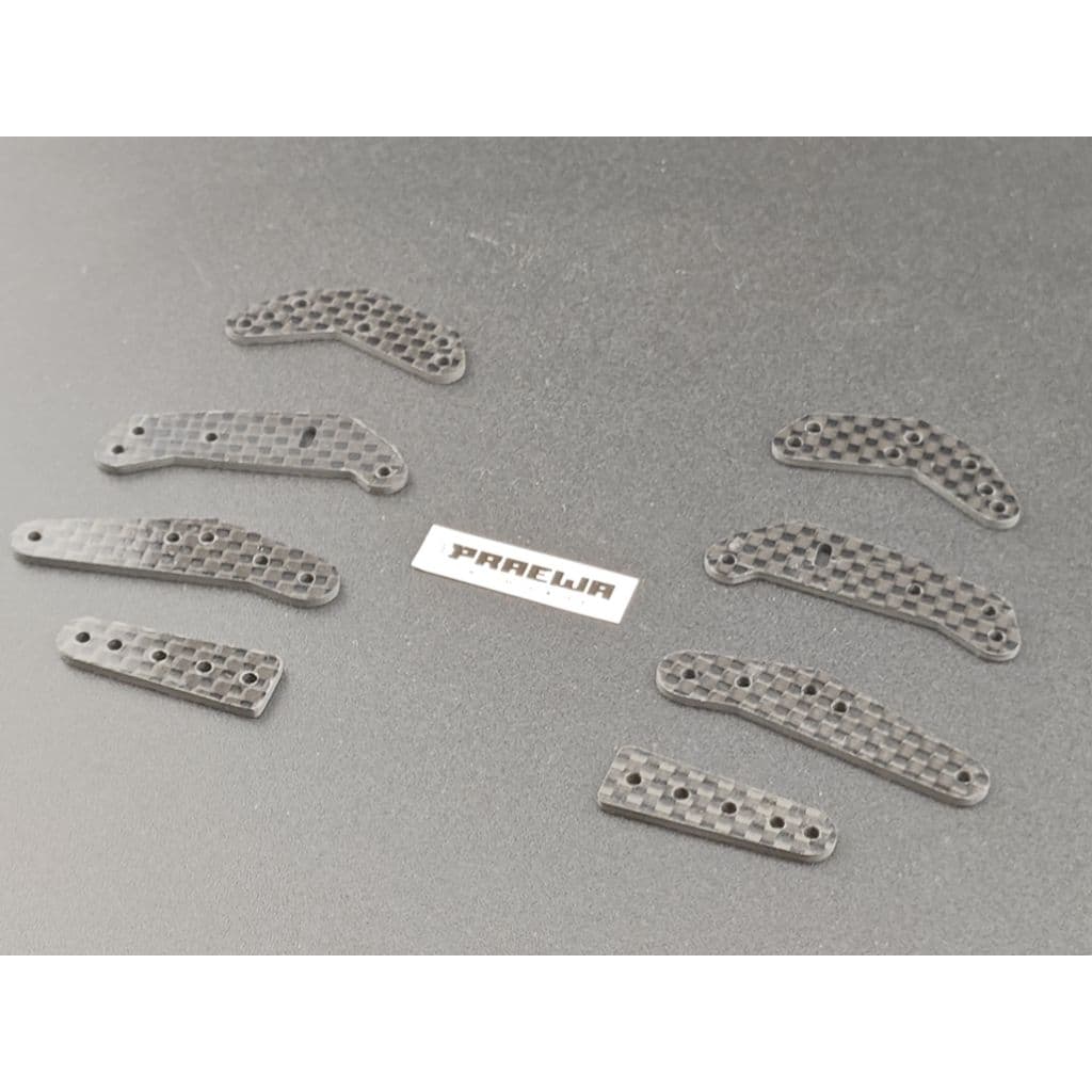 ปีกเสริมคาร์บอน สำหรับวางโรล 13 mm หรืองานโมดิฟายจุดอื่นๆ - HG Carbon Side Extension Plates รูปที่ 2