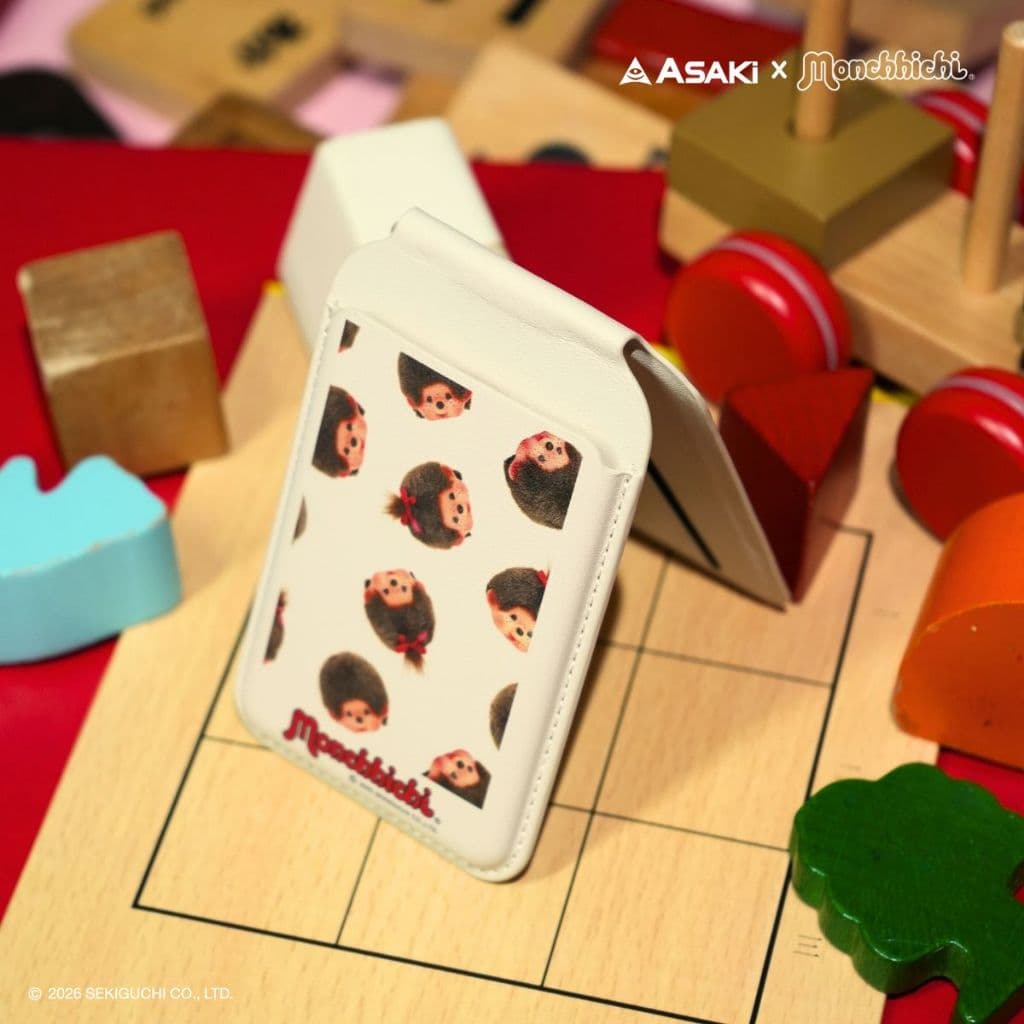 Amaze one MagSafe Wallet Monchhichi กระเป๋าใส่บัตรติดมือถือ ลายลิขสิทธิ์แท้มอนชิชิ รุ่น A-MCMS01 รูปที่ 4