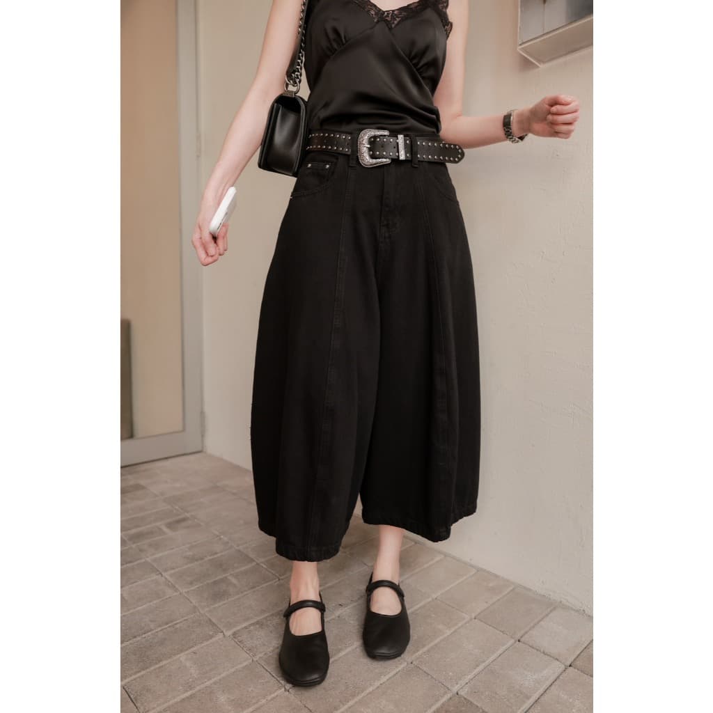 Pumkins Short Jeans กางเกงยีนส์ทรงฟักทองขา9ส่วนรุ่น A927 TAG DARIM รูปที่ 6