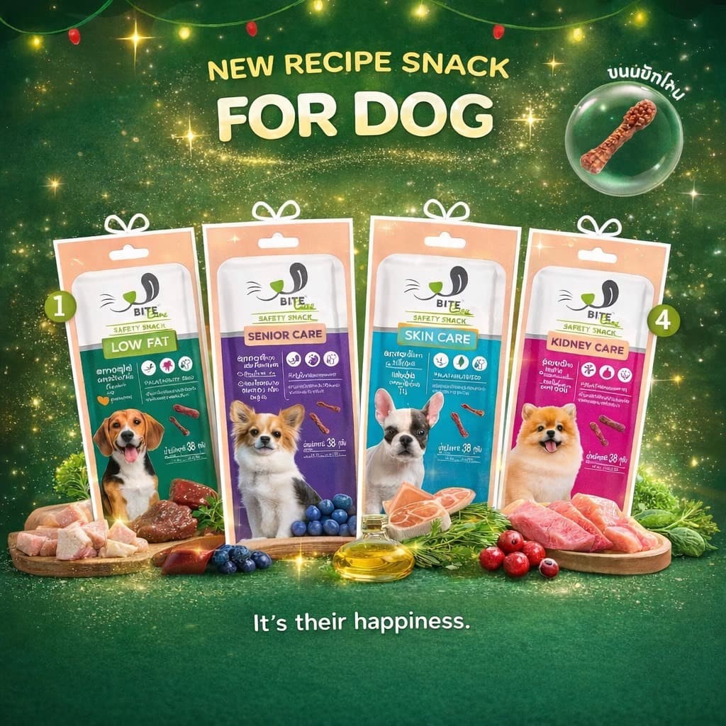 Bite Care ขนมขัดฟันสุนัขเพื่อสุขภาพ 38g เสริมกระดูกข้อ ภูมิคุ้มกัน ขนเงา Bite Care รูปที่ 1