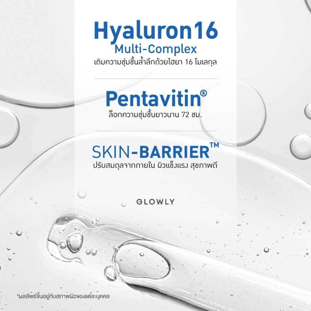 ใหม่ GLOWLY เซรั่มไฮยา 16 โมเลกุล HYA Ceramide Serum 30 ml. เติมน้ำลึก ให้ผิวอิ่มฟูยาวนาน สุขภาพดี รูปที่ 3