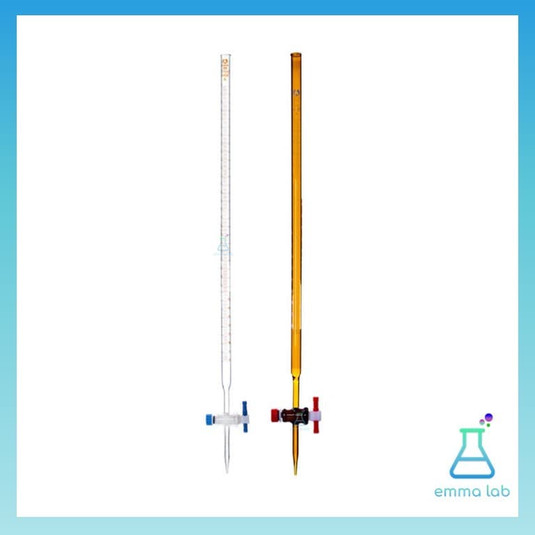 บิวเรตต์ บิวเรต แก้ว ก๊อกเทฟล่อน 25, 50 มิลลิลิตร Burette PTFE 25 ml. and 50 ml รูปที่ 4