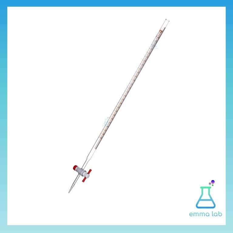 บิวเรตต์ บิวเรต แก้ว ก๊อกเทฟล่อน 25, 50 มิลลิลิตร Burette PTFE 25 ml. and 50 ml รูปที่ 5