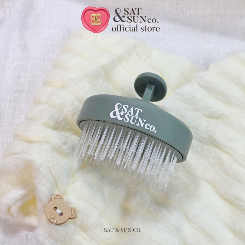 SATANDSUN SoftTouch Scalp Brush 360° หวีสระผม 2in1 นุ่ม ไม่บาดหนังศีรษะ ใช้เปียกและแห้ง รูปที่ 8