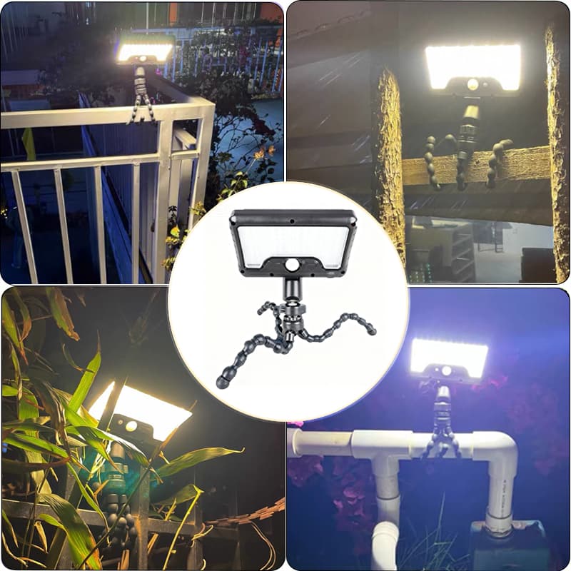 โคมไฟสนาม 50000W ไฟโซล่าเซลล์ LED แสงขาว/เหลือง ส่องต้นไม้และสวน พลังงานแสงอาทิตย์ รูปที่ 2