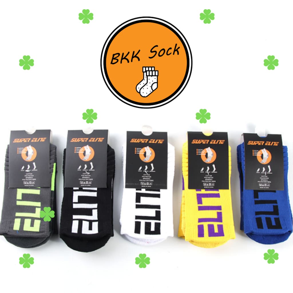 ถุงเท้าSuper Elite >>> ELITE เหมาะสำหรับใส่ออกกำลังกาย - เล่นกีฬา หนานุ่ม ใส่สบาย มีให้เลือก 5สี | E รูปที่ 3