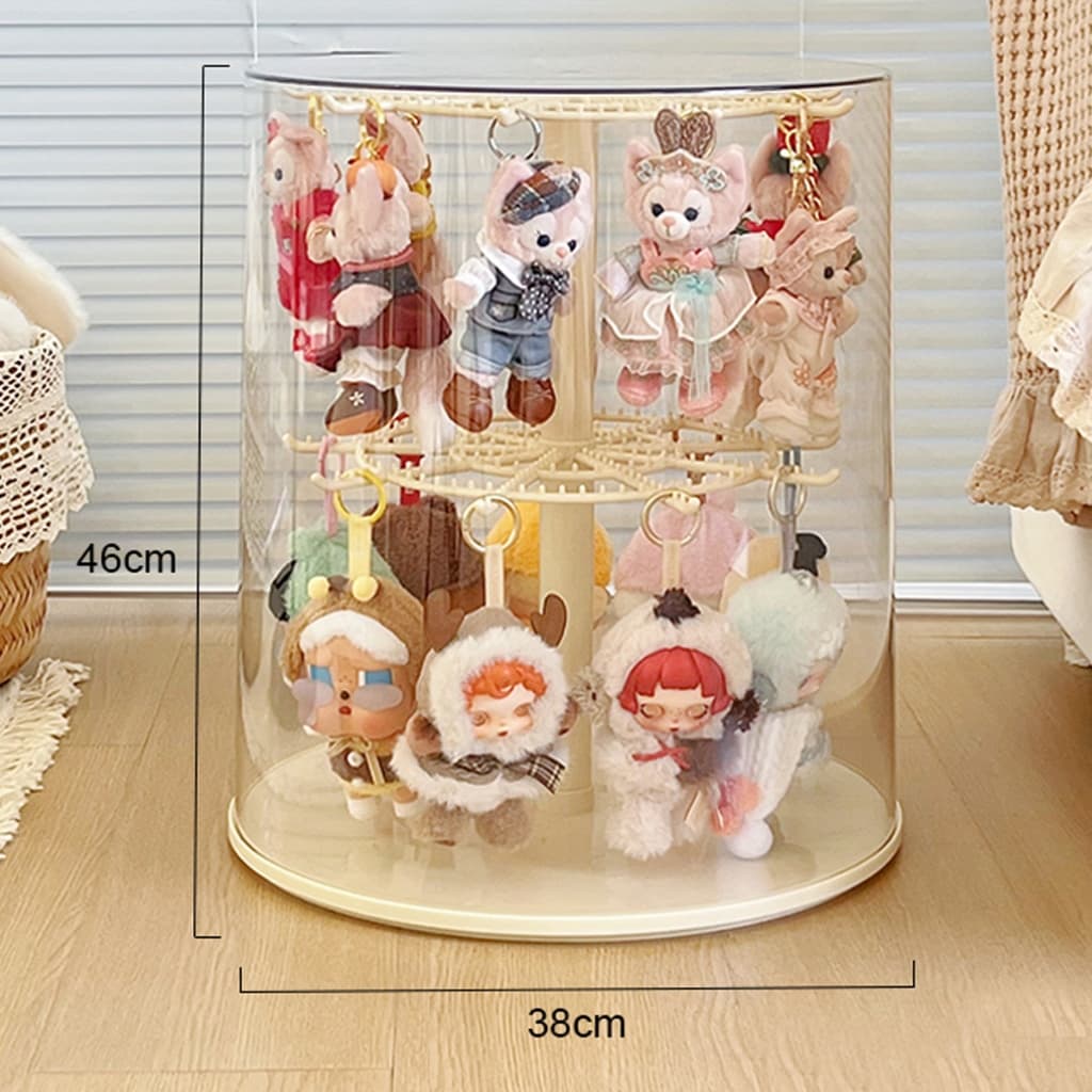 กล่องเก็บฝุ่นลาบูบู ตำแหน่งแขวน18ตำแหน่ง กล่องเก็บของแบบหมุนได้ กล่องโชว์โมเดล ตู้โชว์อเนกประสงค์ รูปที่ 5