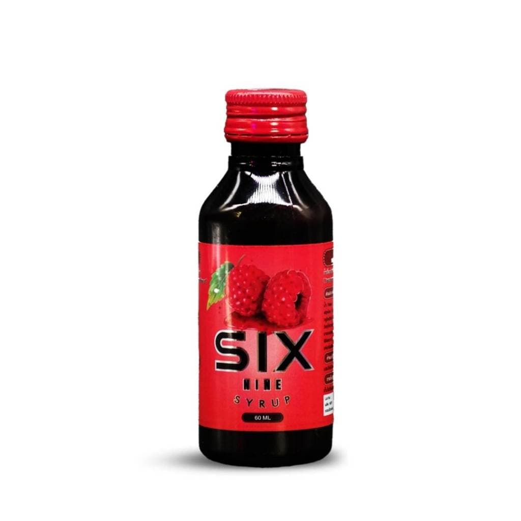 Six Nine Syrup 3 ขวด ฝาแดง ฝาเทา ไซรัป น้ำเชื่อม น้ำหวาน ชนิดเข้มข้น กลิ่นราสเบอร์รี่ รูปที่ 2