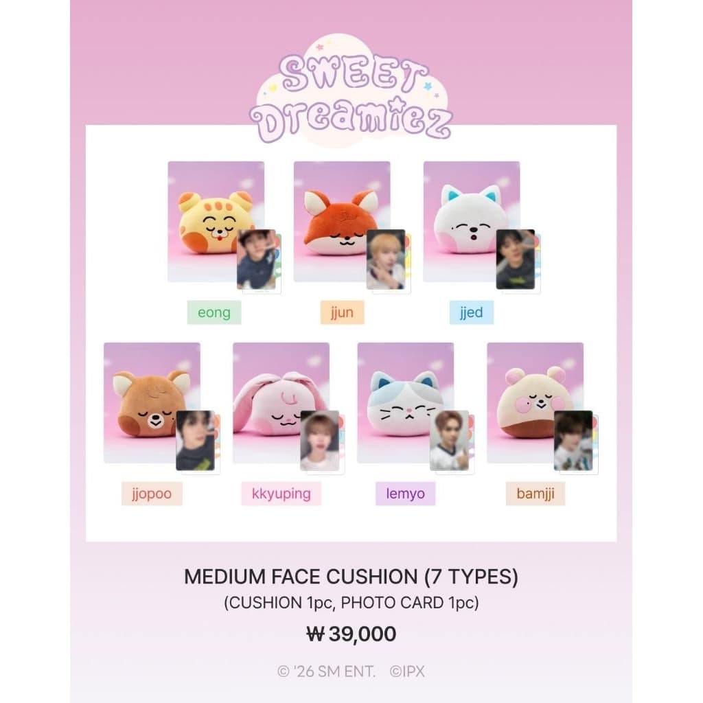 กทม. ส่งด่วน SWEET Dreamiez NCT Sitting Doll , Plush Keyring , Face Cushion รูปที่ 5