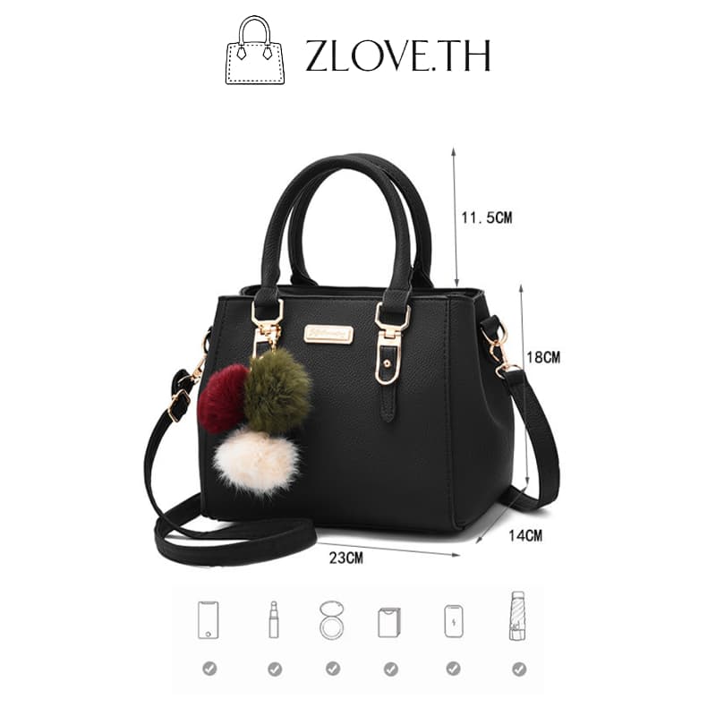 ZLOVE กระเป๋าสะพายผญ สะพายข้างความจุขนาดใหญ่ใหม่ กระเป๋าผู้หญิงหนัง PU ใส่ของได้เยอะ รูปที่ 6