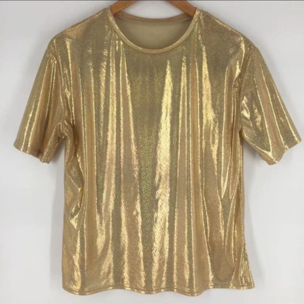 Q4/4เสื้อยืดกลิตเตอร์ คอกลมแขนสั้นผ้าวิ้งค์ กลิตเตอร์เนื้อละเอียด ทรงสวย ในไทยจ้า รูปที่ 9