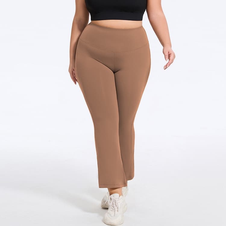 Bigbraco HI121 เล้กกิ้งออกกำลังกายขาม้าขาวยาว กางเกงออกกำลังกายสาวอวบอ้วน รูปที่ 6