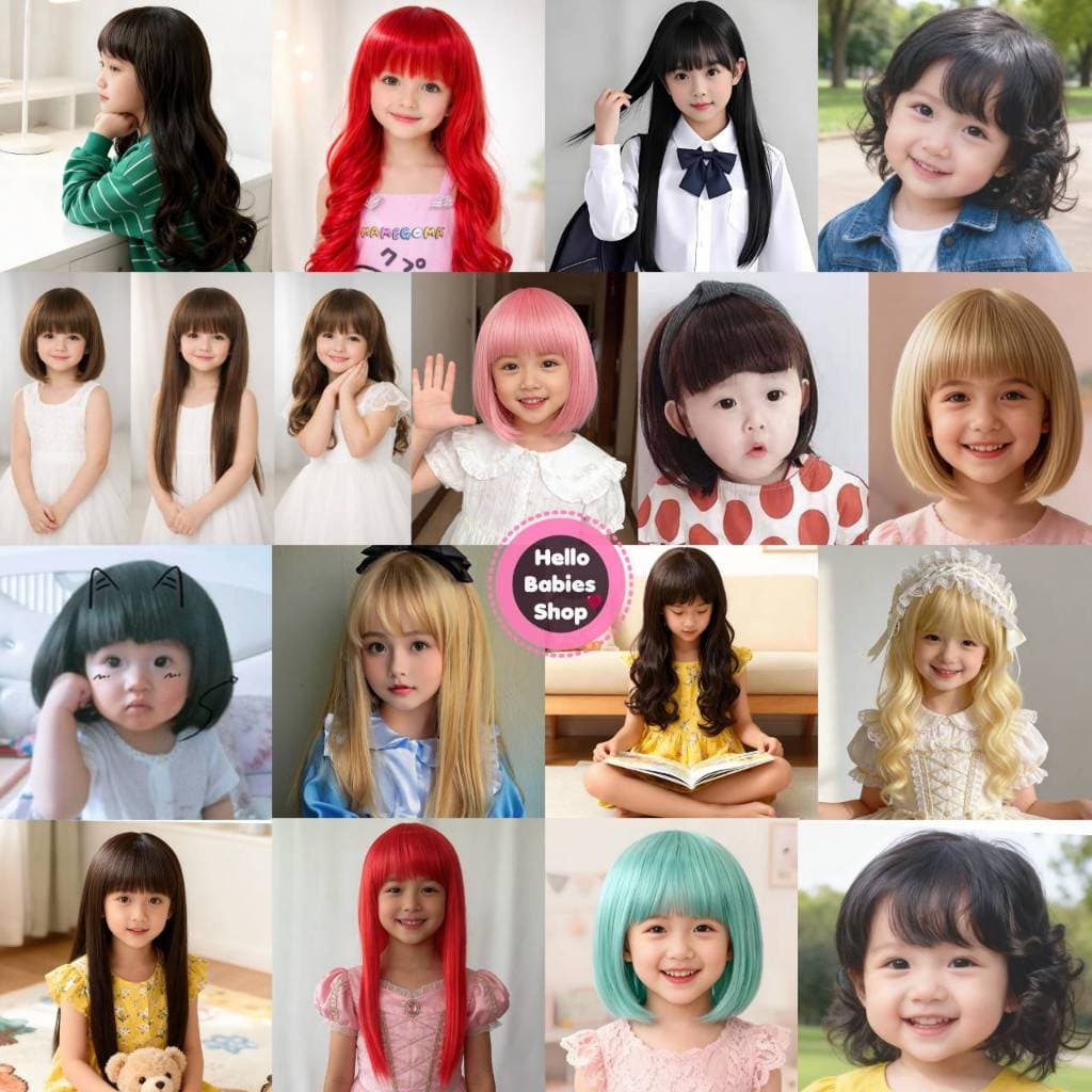 **งานดีค่ะ ผมนิ่ม หวีได้ จัดทรงได้ ** วิกสำหรับน้อง 6เดือน-3ปี รูปที่ 1