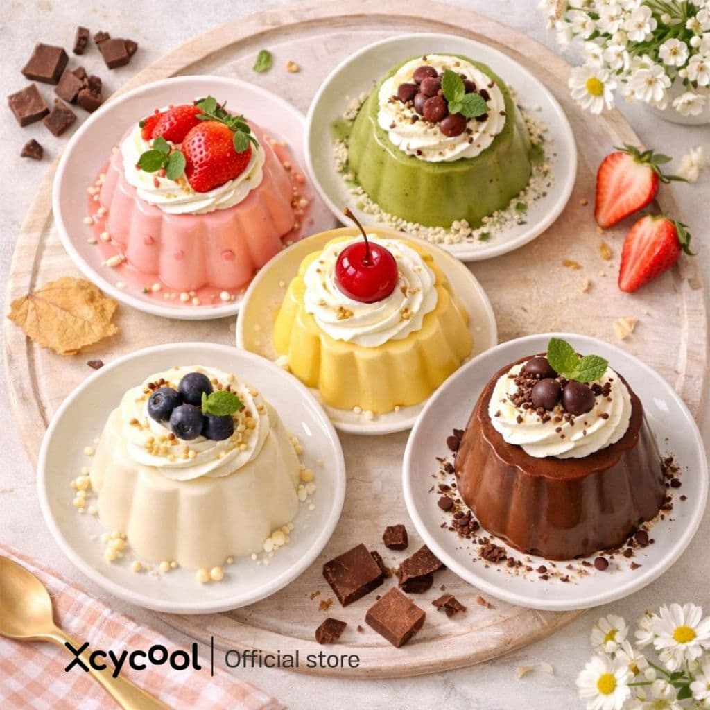 XcyQ ผงพุดดิ้ง มีฮาลาล 60กรัม Pudding powder ผงสำเร็จรูป พุดดิ้ง เต้าฮวย มี 5 รสชาติ มัทฉะ นม ช็อกโกแลต สตอเบอร์รี่ ไข่ รูปที่ 7