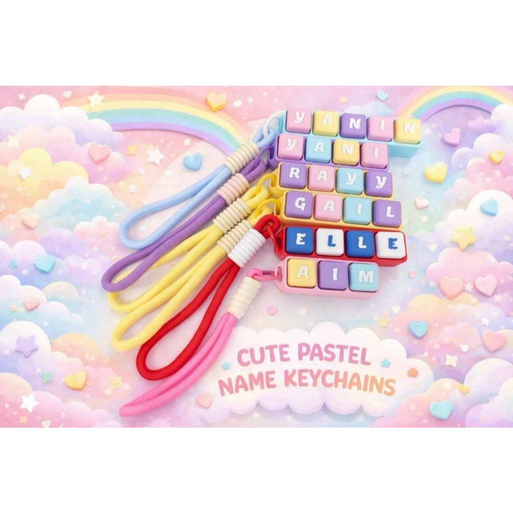 พวงกุญแจ KEYCAPใส่ชื่อได้ ชิ้นใหญ่ คีย์แคป ใส่ตัวหนังสือ รูปที่ 5