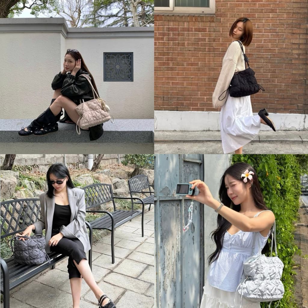 Carlyn Bag รุ่น Dape S / L สี Black/Fog Beige/Fog Blue/Fog Gray รูปที่ 4