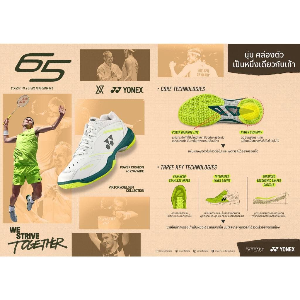 รองเท้าแบดมินตัน Yonex รุ่น 65Z4VA สินค้าพร้อมจัดส่ง รูปที่ 1