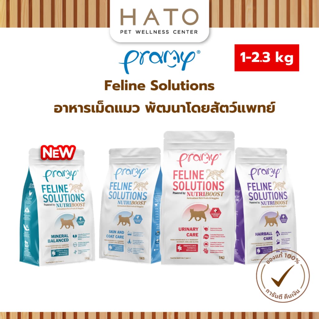 Pramy Feline Solutions อาหารแมวสูตรเฉพาะทาง พัฒนาโดยสัตวแพทย์ ตอบโจทย์น้องแมวที่มีปัญหาสุขภาพ รูปที่ 1