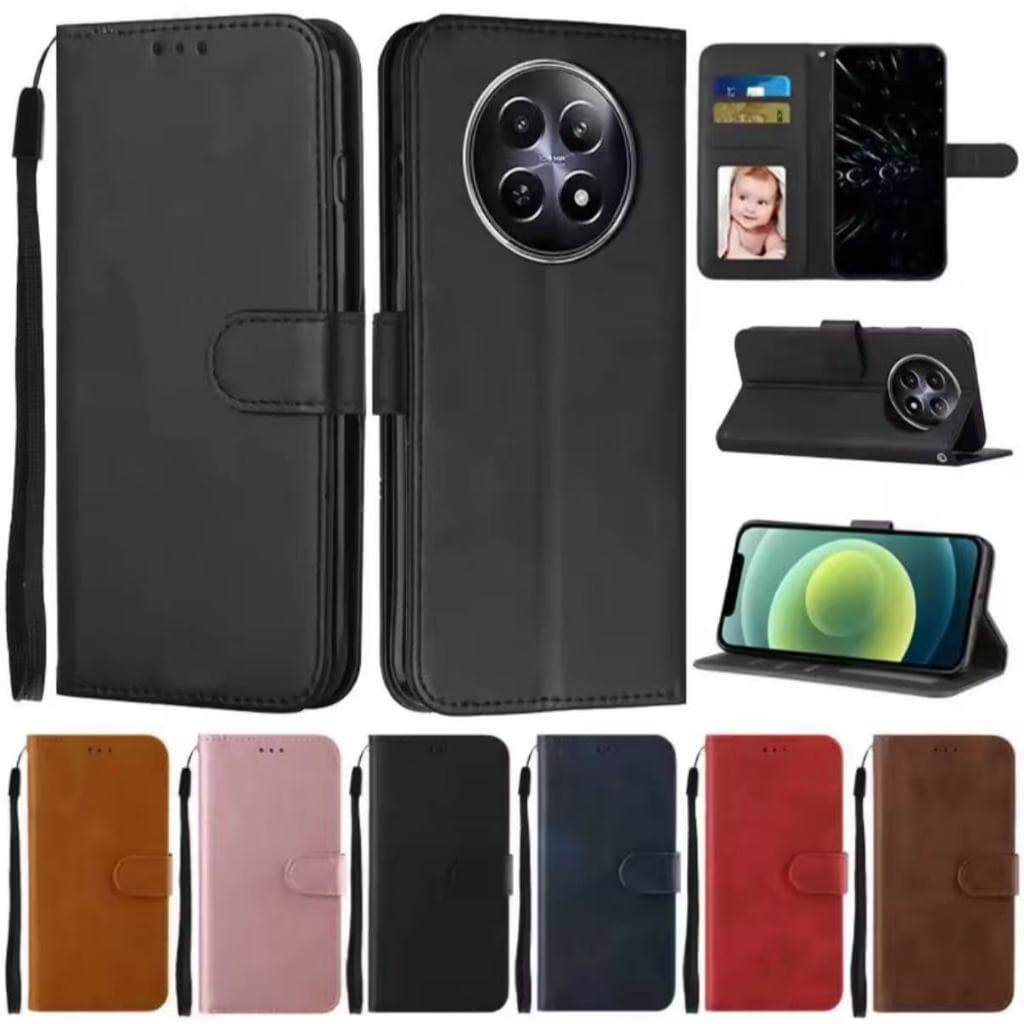 เคสแบบพับได้สำหรับ Oppo Realme 13 / Realme 12 12X 12Plus 12ProPlus เคสกระเป๋าหนัง ใส่บัตร ป้องกันโทรศัพท์ แม่เหล็กล็อค รูปที่ 1