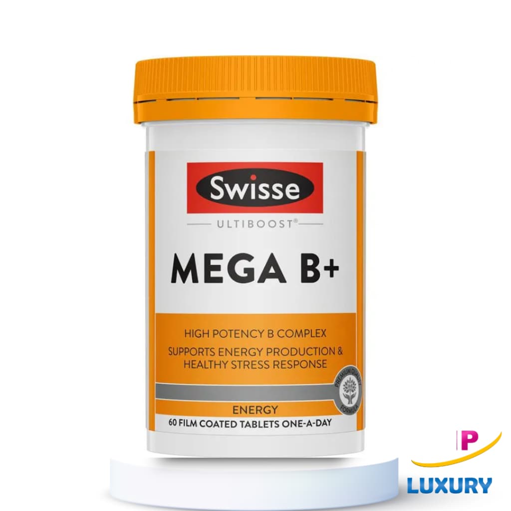 exp08/2027 วิตามินบีรวม Swisse Ultiboost Mega B + 60 Tablets รูปที่ 5